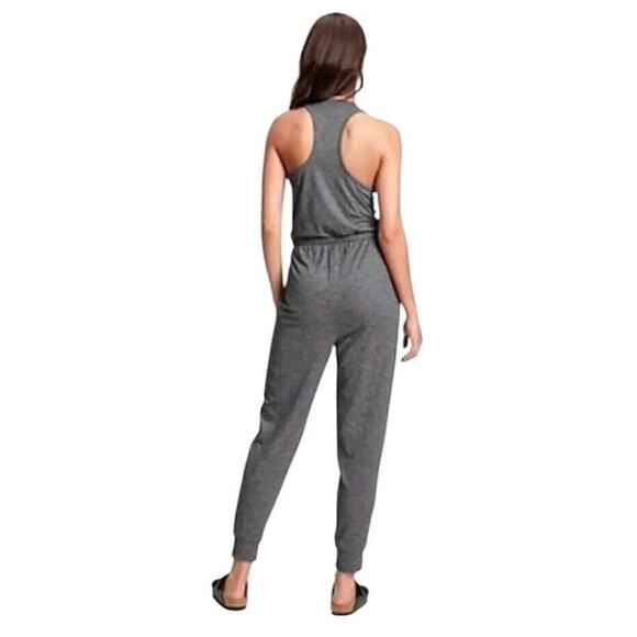 Gap Fit Brushed Tech Jersey Gray Tank Top Sleeveless Jumpsuit Plus XXL Stretchy - Picture 13 of 16